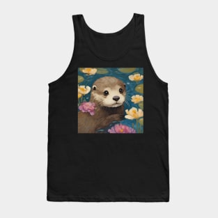 Otter Lover Cute Baby Otter Tank Top